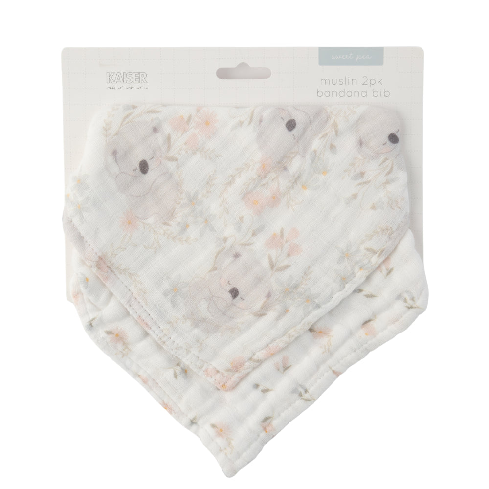 Sweet Pea series 2pk Muslin Bandana Bib - KOALA DREAM